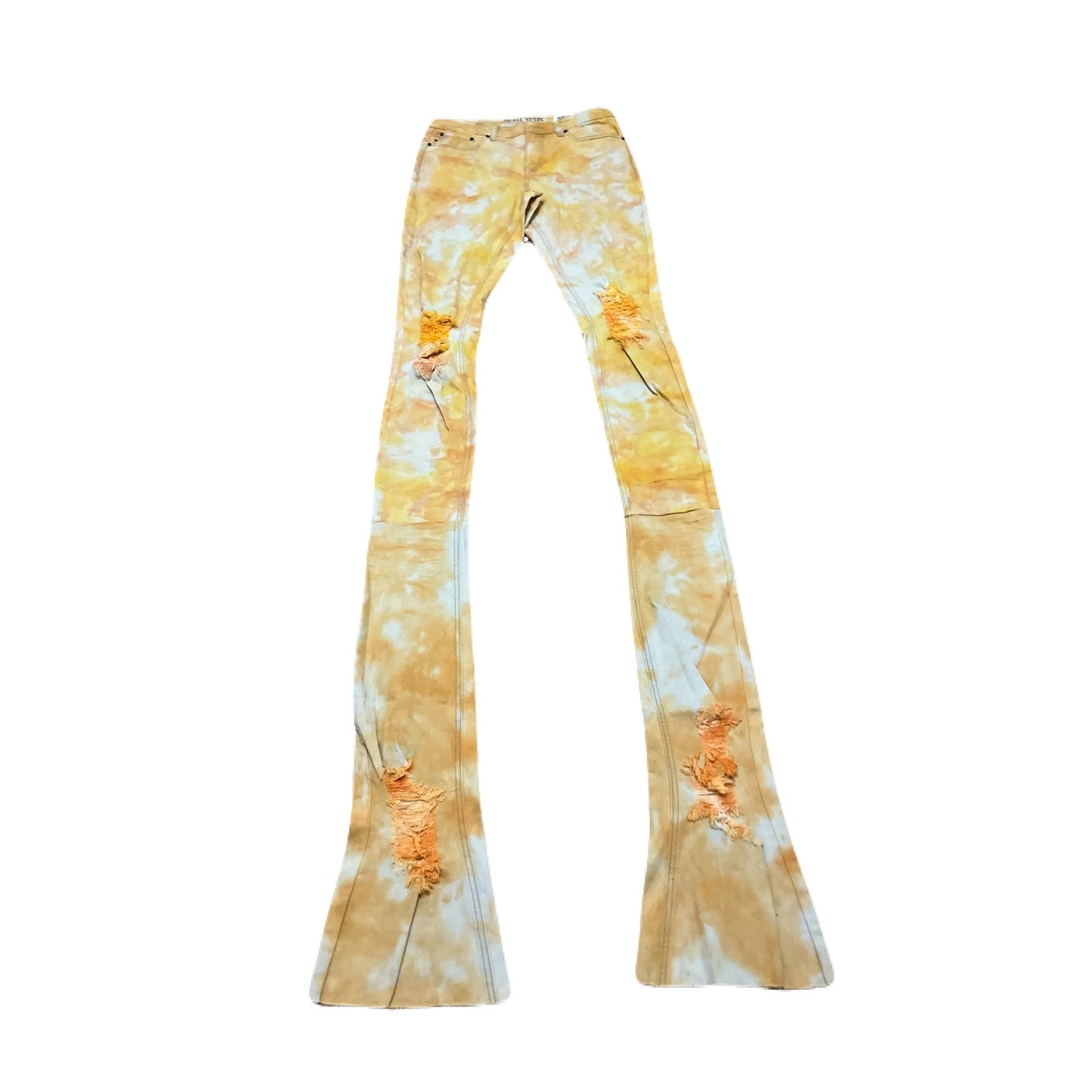 Si Tu Veux Yellow Superstack Men’s Jean’s Size 32 New