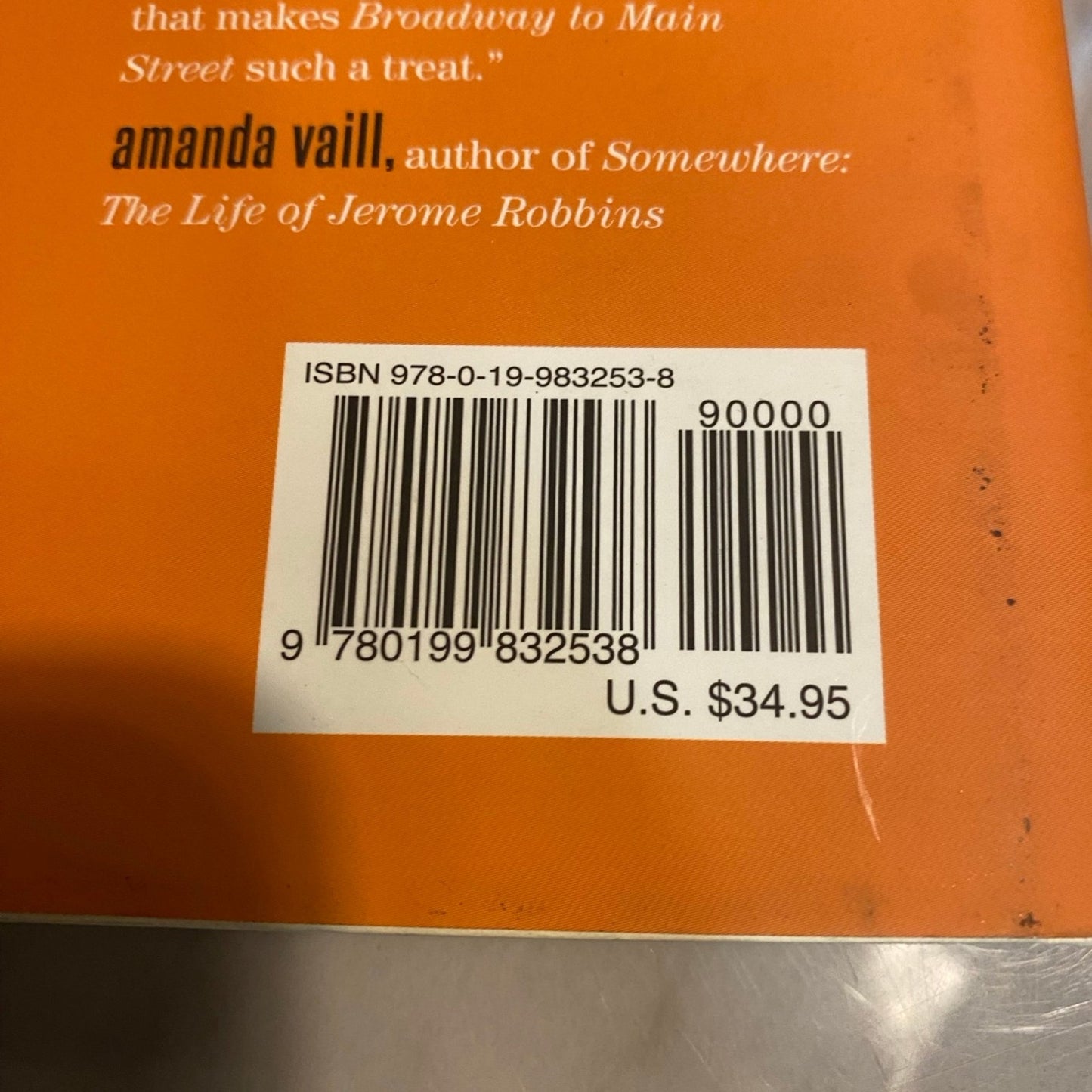 Broadway to main street hardcover book