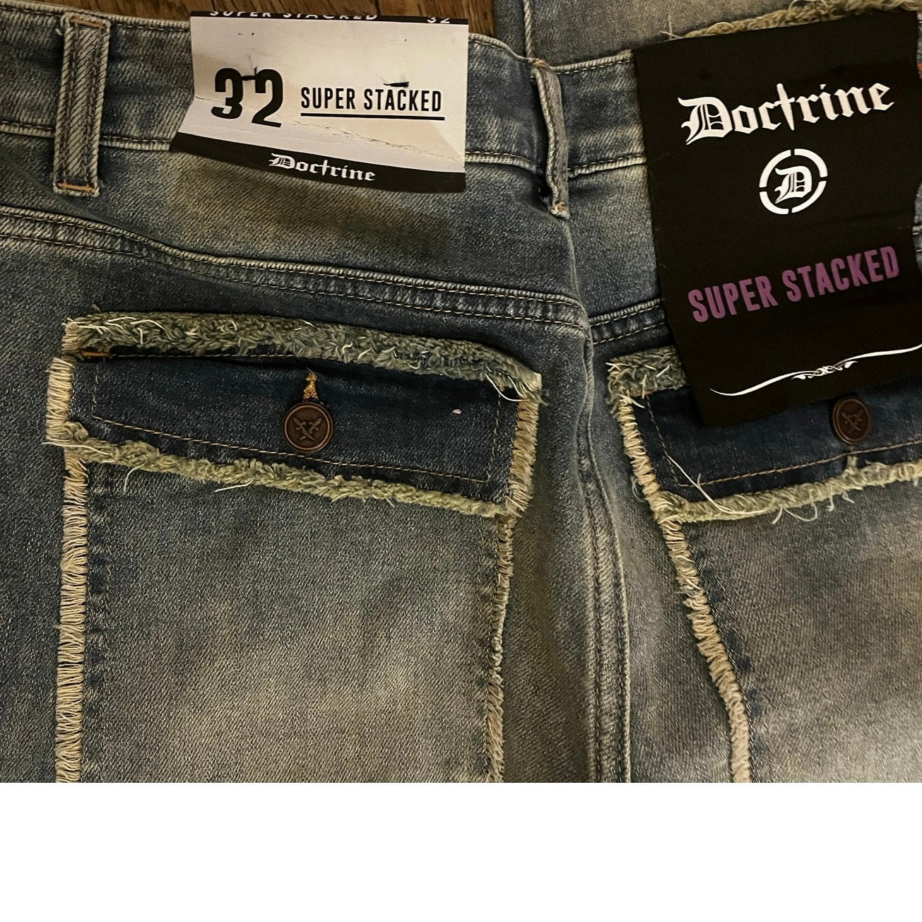 Doctrine Men’s Superstack Blue Jean’s Size 32