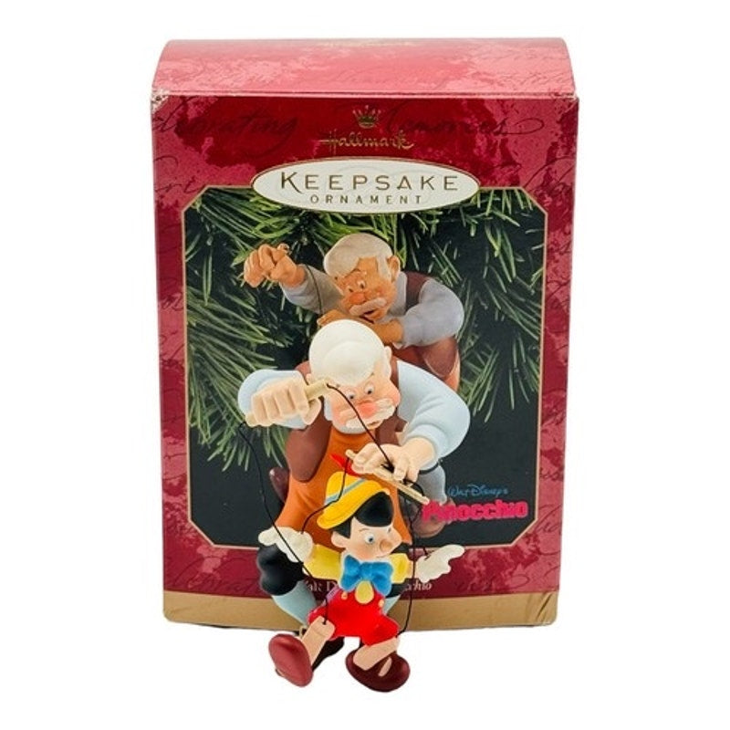 1999 Pinocchio and Geppetto Disney Hallmark Keepsake Ornament