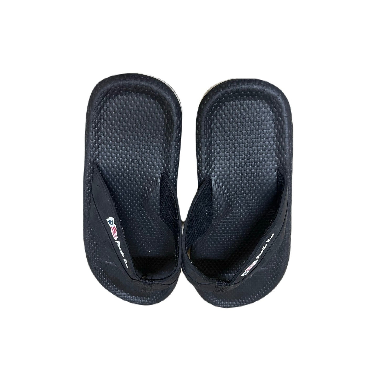 Puerto Rico black slippers size 8