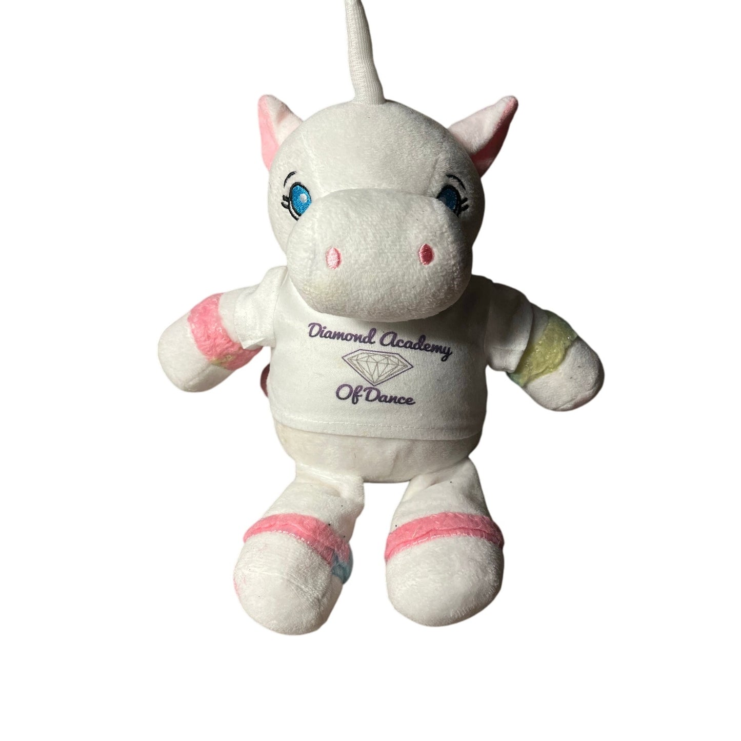 Diamond Academy of dance white and pink unicorn
￼