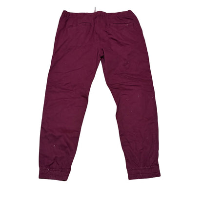 Akademiks Burgundy Mens Pants Size Large