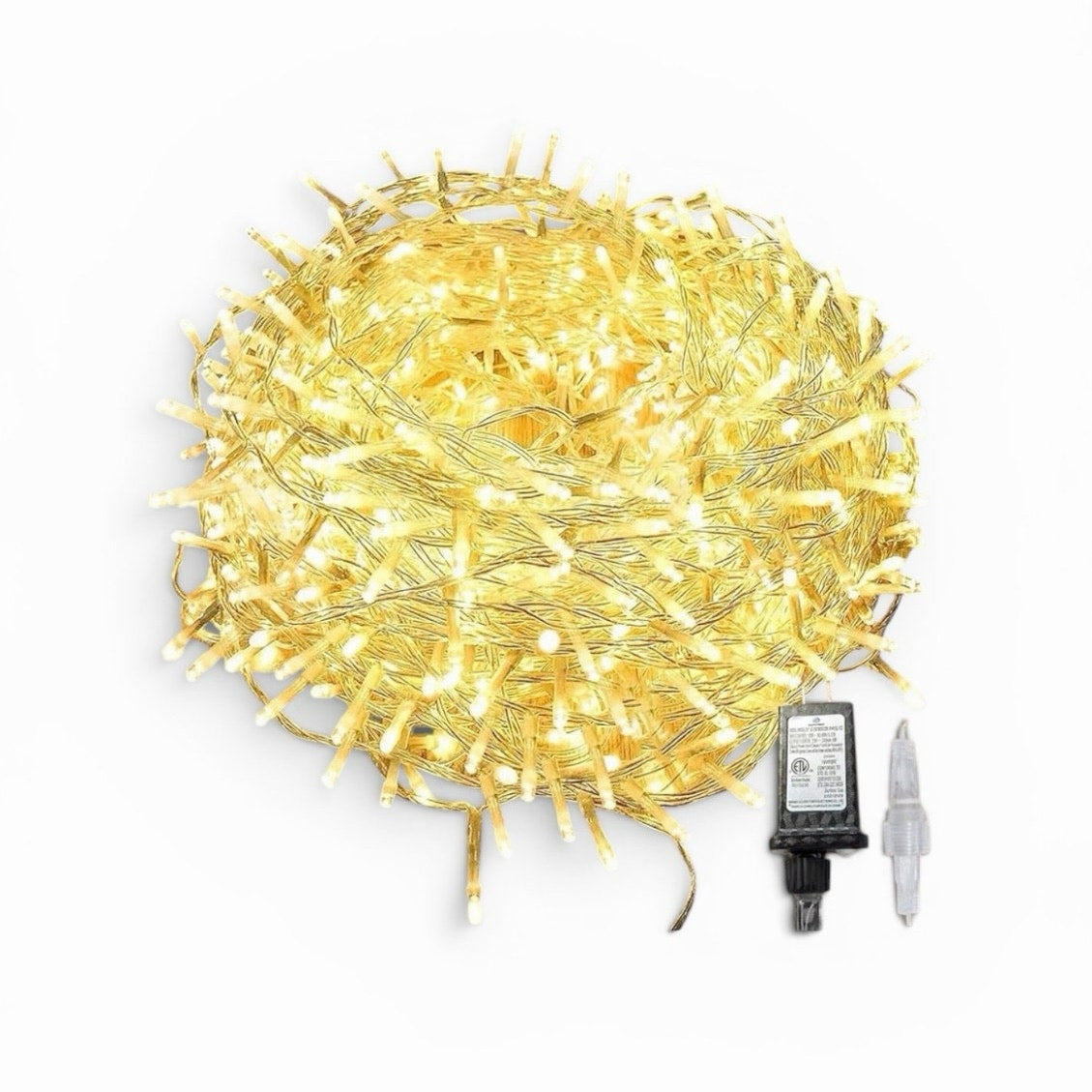 Connectable String Lights Indoor Outdoor Clear Wire Warm White Christmas Lights