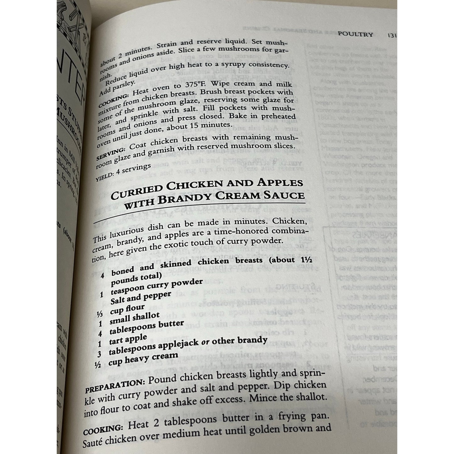 Cook's simple and seasonal cuisine