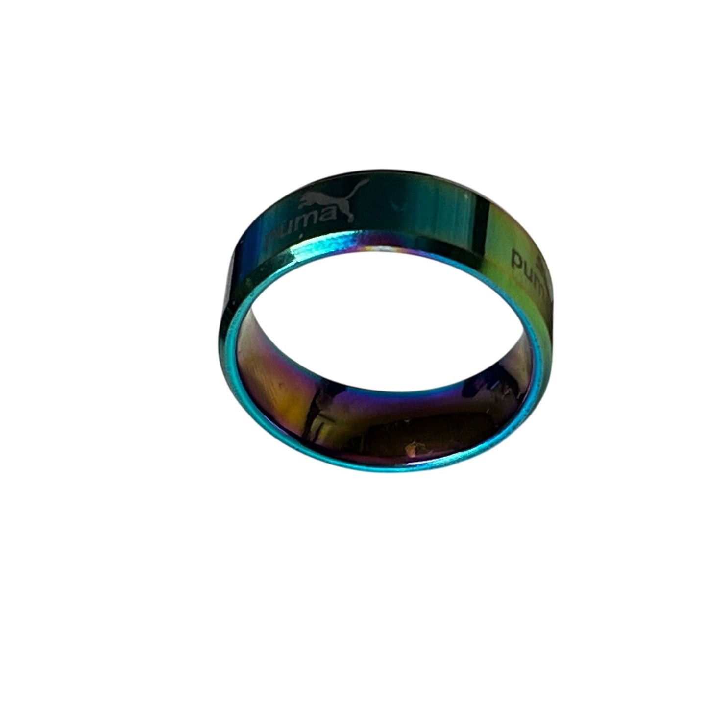 Puma Rainbow Stainless Steel Ring Size 20