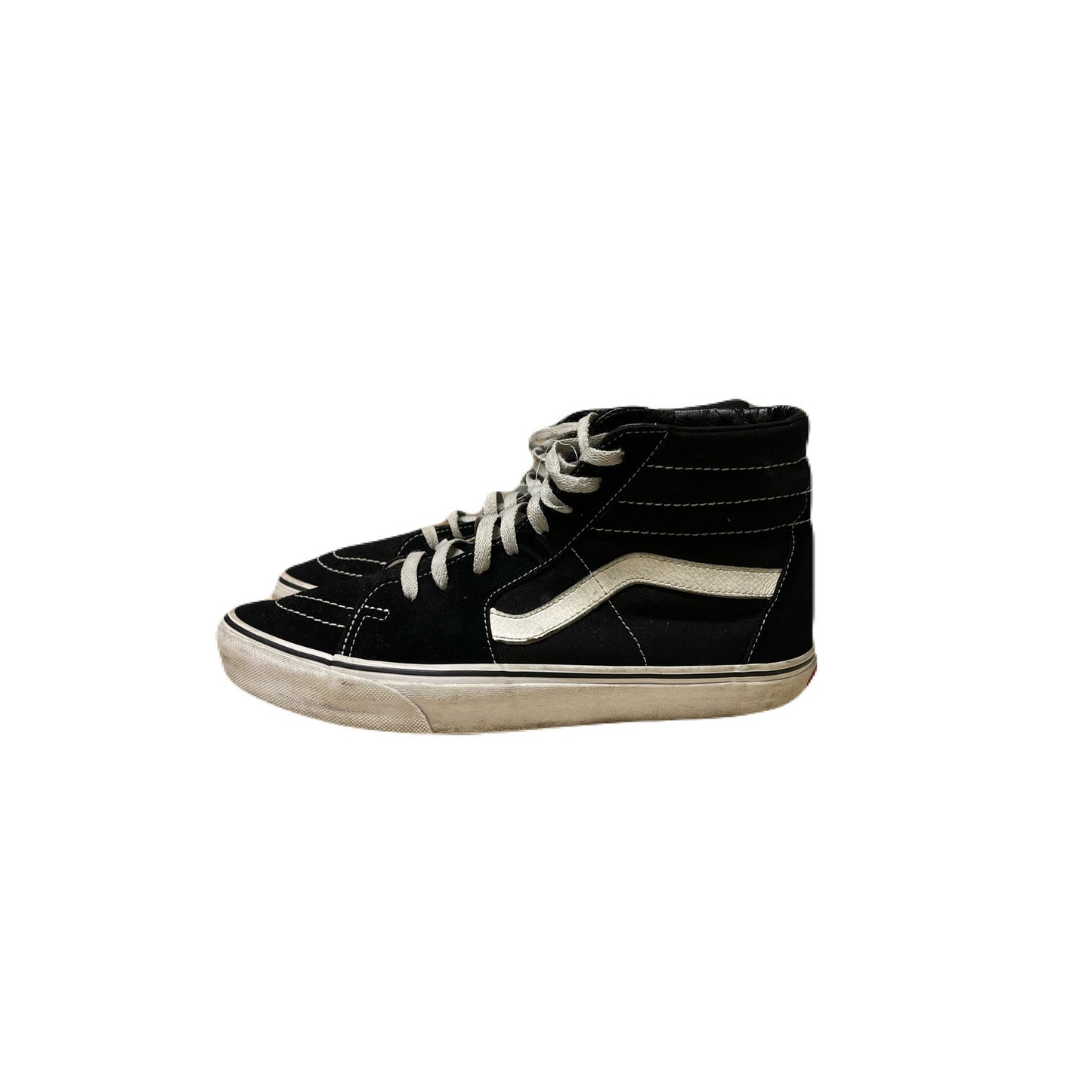 Vans Men’s Size 10 Sk8-Hi Black Lace Up High Sneakers Distressed