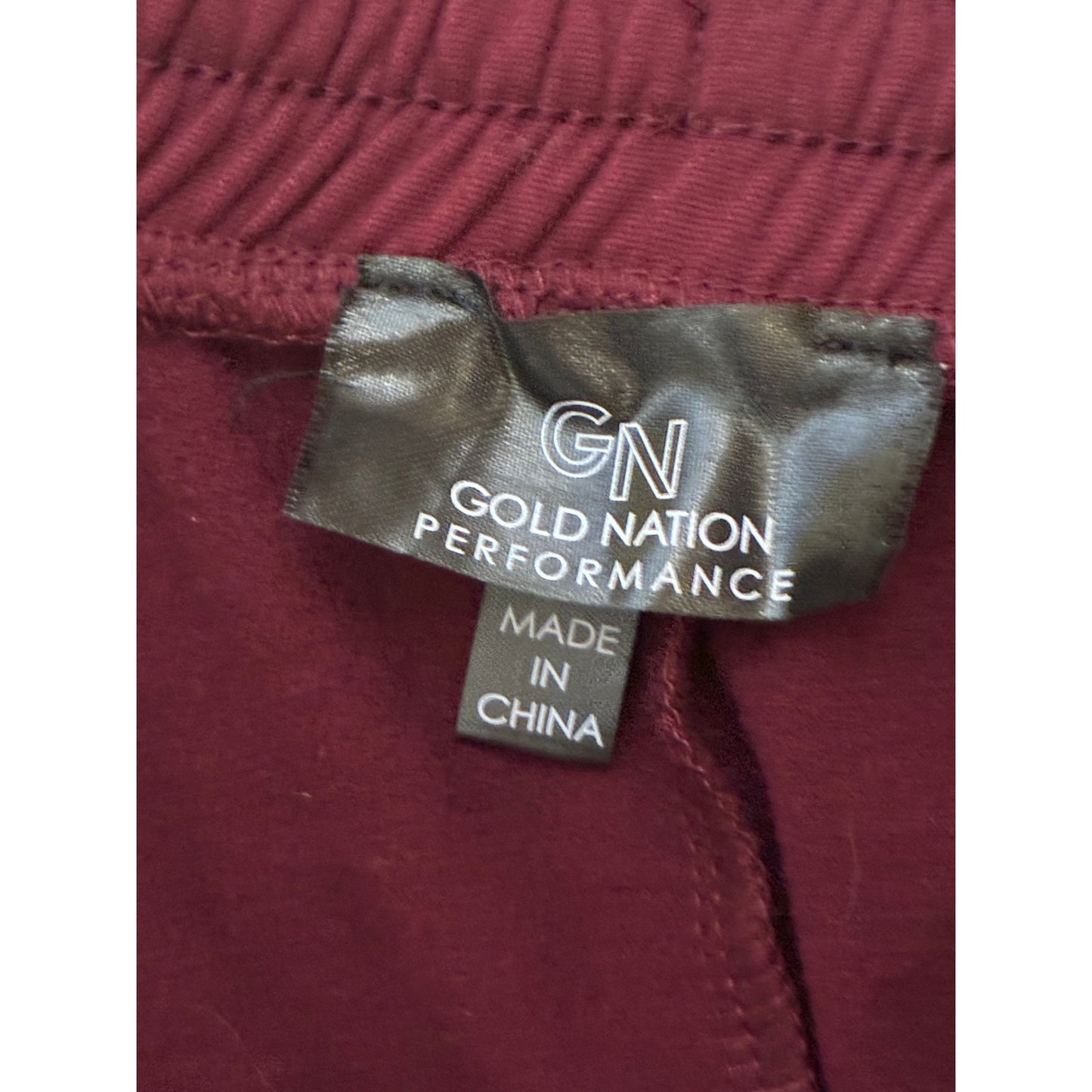 Gold Nation Performance Women’s Burgundy Sweatpants Size Large New
