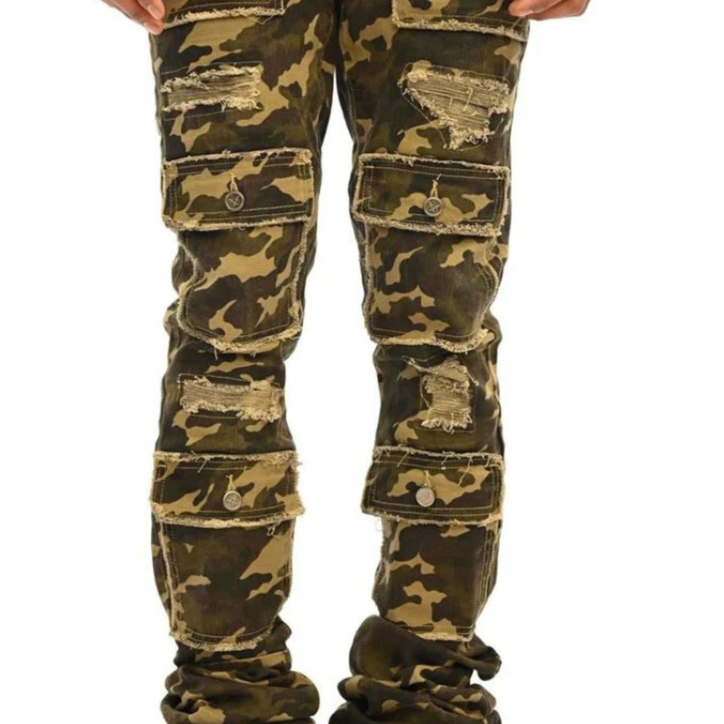 DOCTRINE SAVANT STACKED DENIM (CAMO) SIZE 30