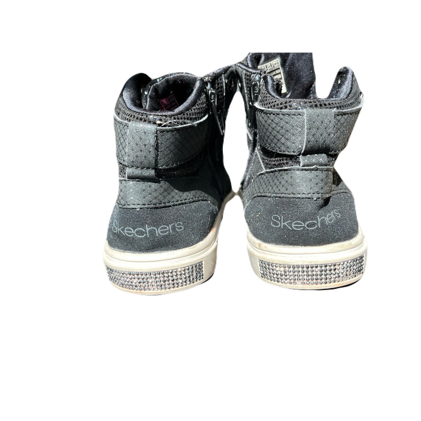 Skechers Shoutouts Glitz Hi Glam Sneakers - Size 1 Girls Studded