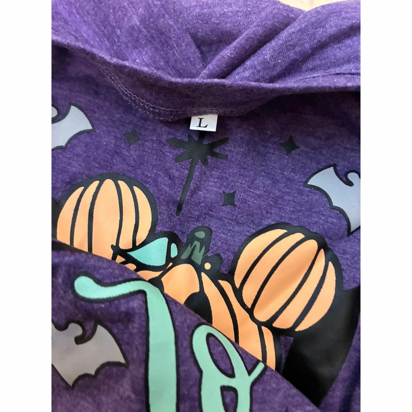 Women’s Boo To You Purple T-Shirt Size Large