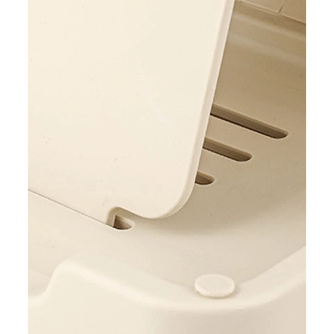 3-tier rolling utility cart with a top handle and drawer feature.