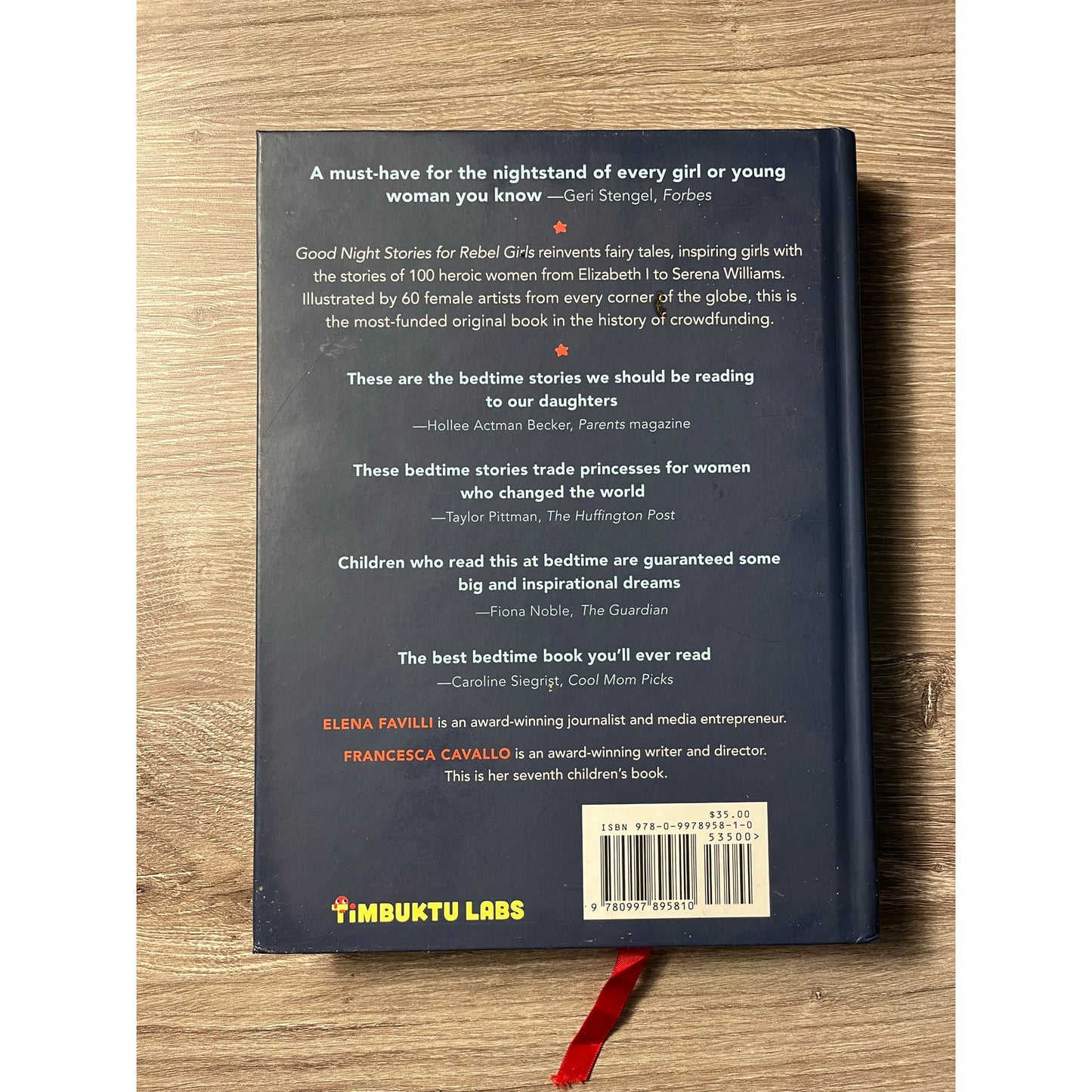 Good Night Story For Rebel Girls Hardcover Book