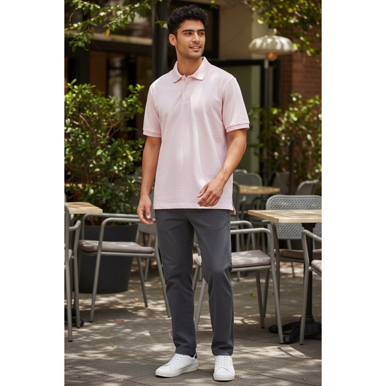 Old Navy Men’s Pink Collar Button Down Size Large New