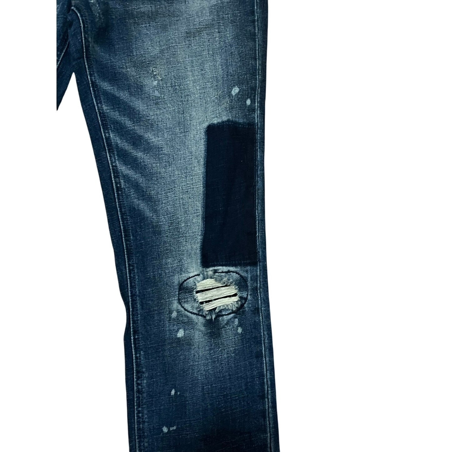 Shaba Z Brothers Men’s Jeans Size 34 With Dark Blue patches on The Legs