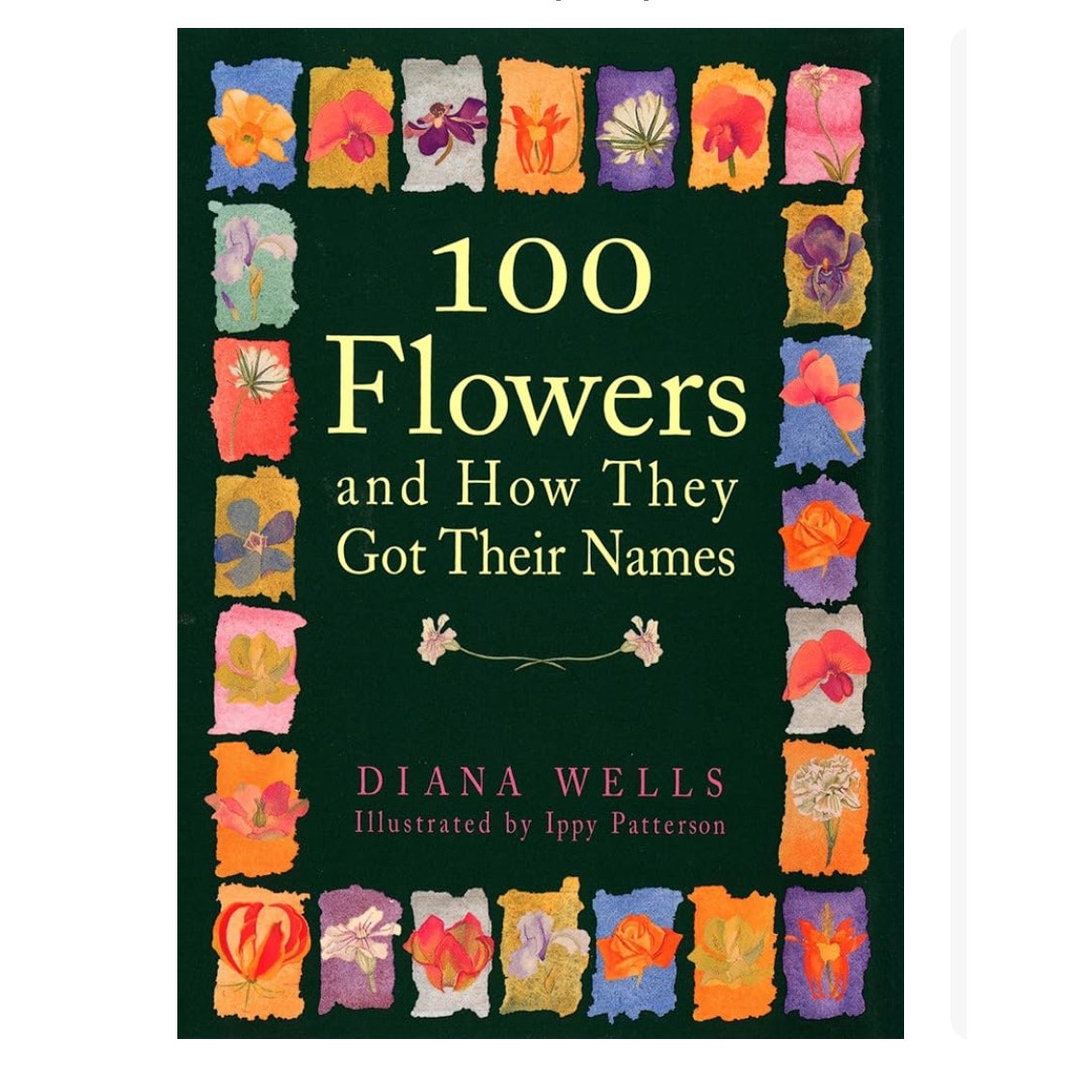 100 Flowers and How They Got Their Names Hardcover Book