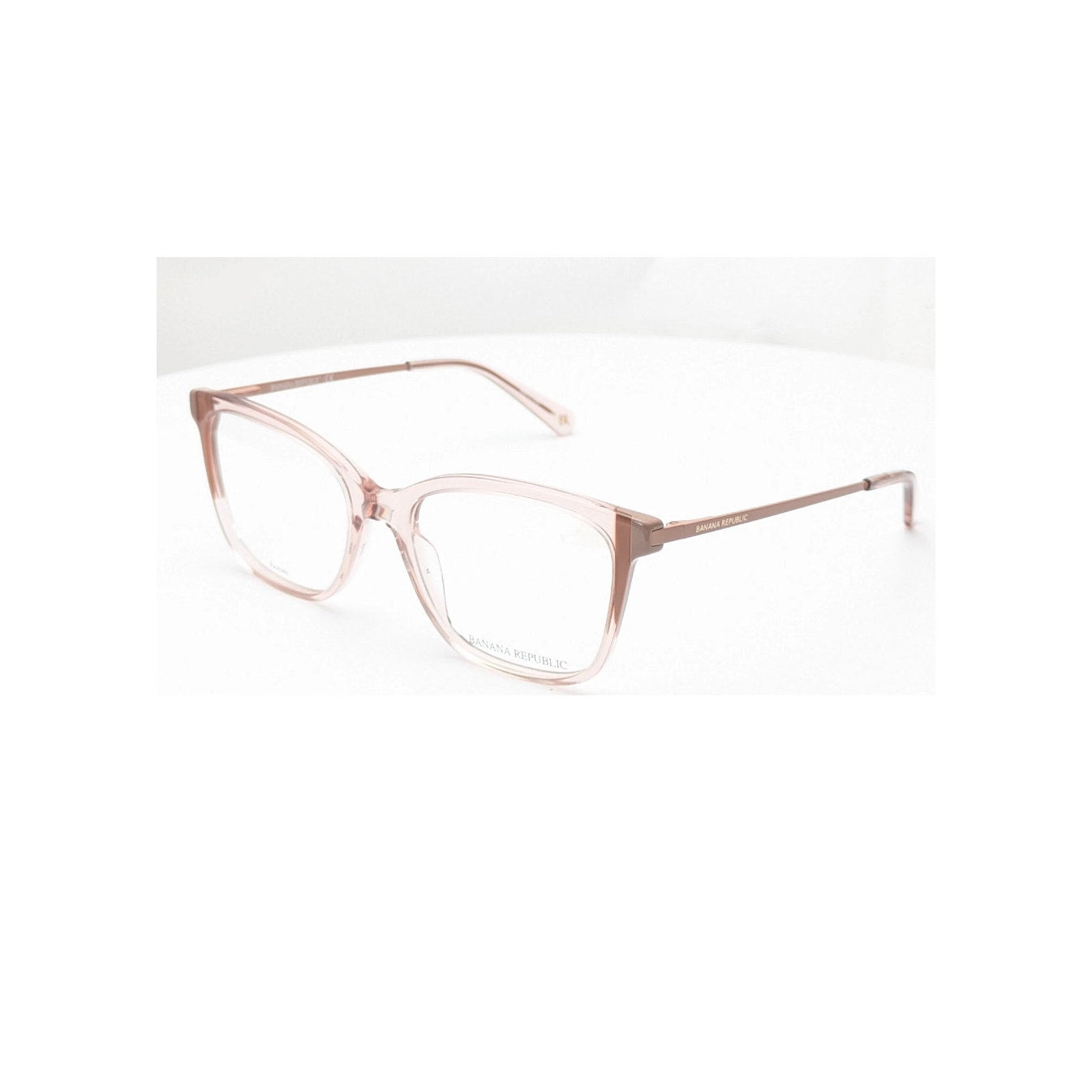 Banana Republic BR209 WJG Salmon Brown Rectangle Womens Eyeglasses 52mm