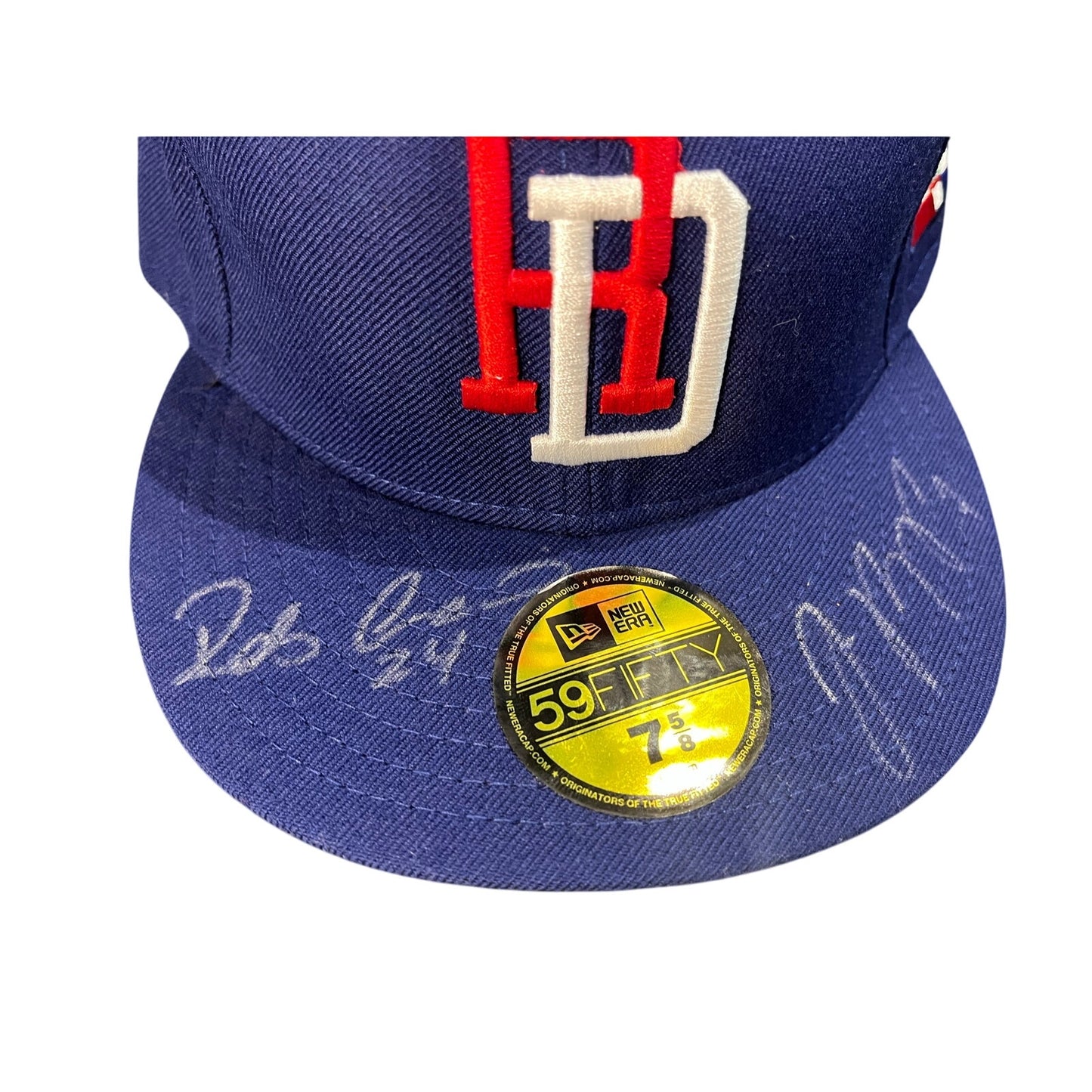 Autographed New Era Hat Size 7 5/8 Royal & Blue Sign By Robinson Canó