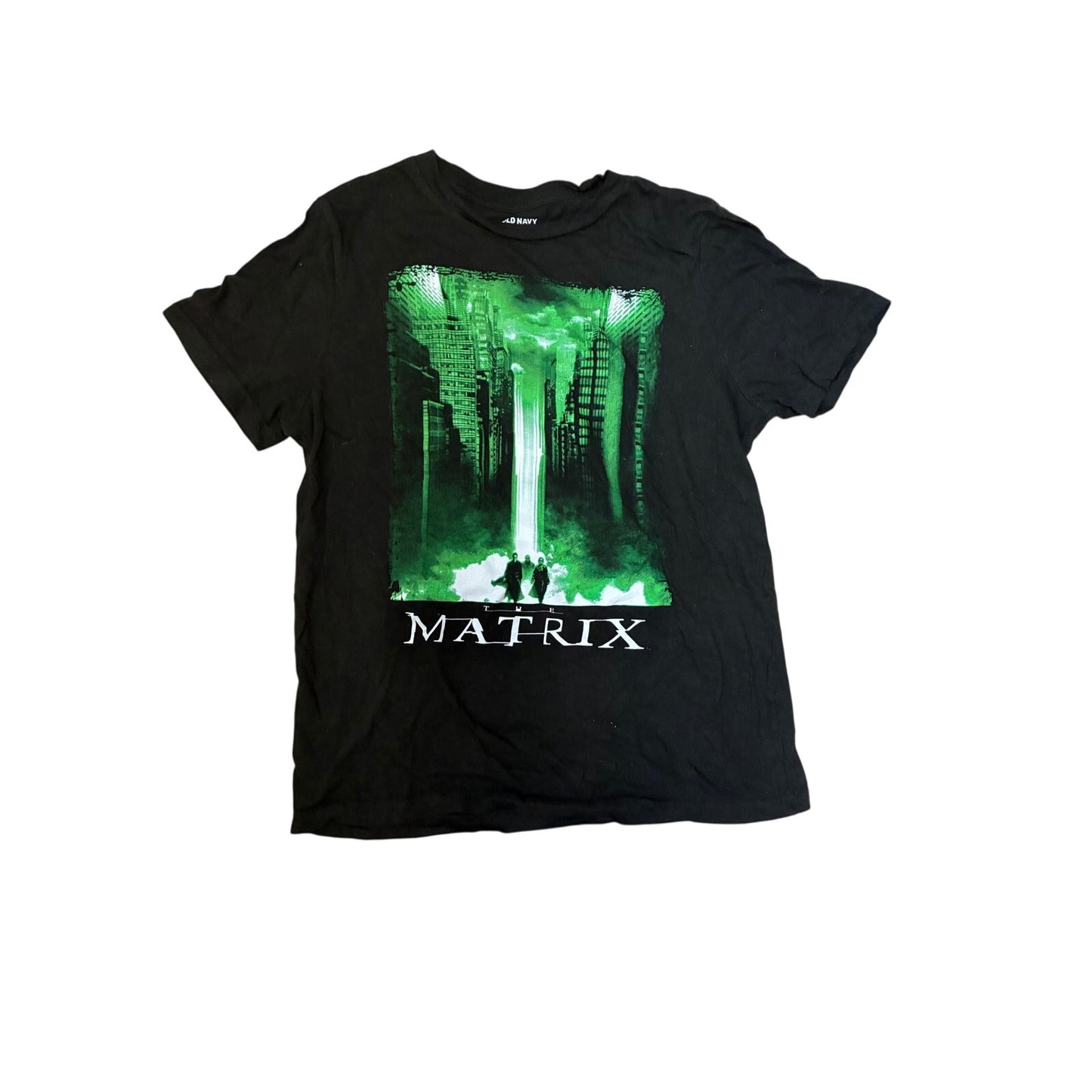 Old Navy Black The Matrix T-Shirt Size Small