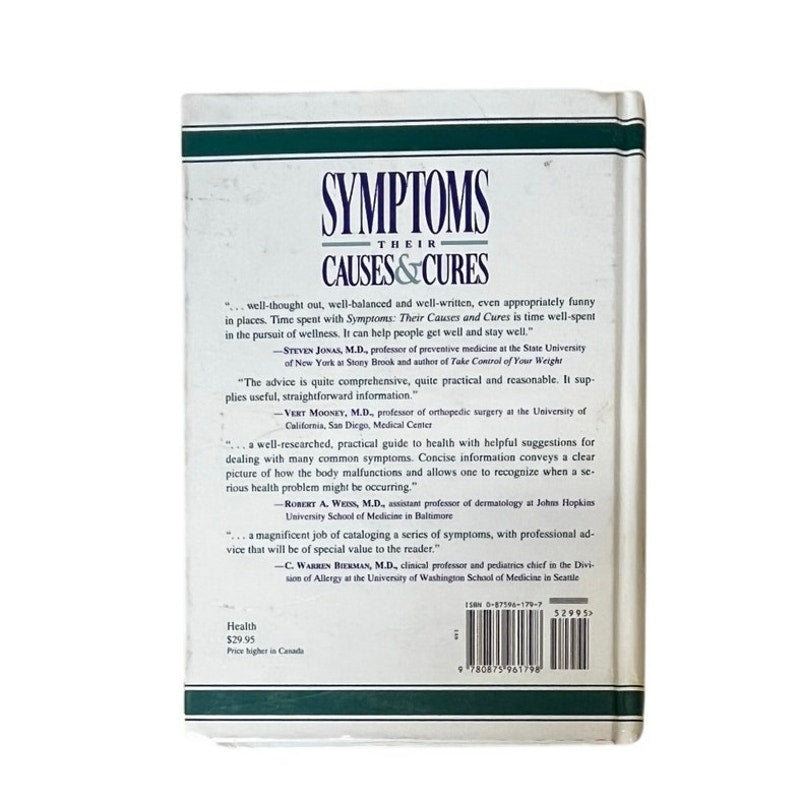 Symptoms: Their Causes and Cures: How to Understand and Treat 265 Health Problems by Prevention Magazine (31-Dec-1994) Hardcover