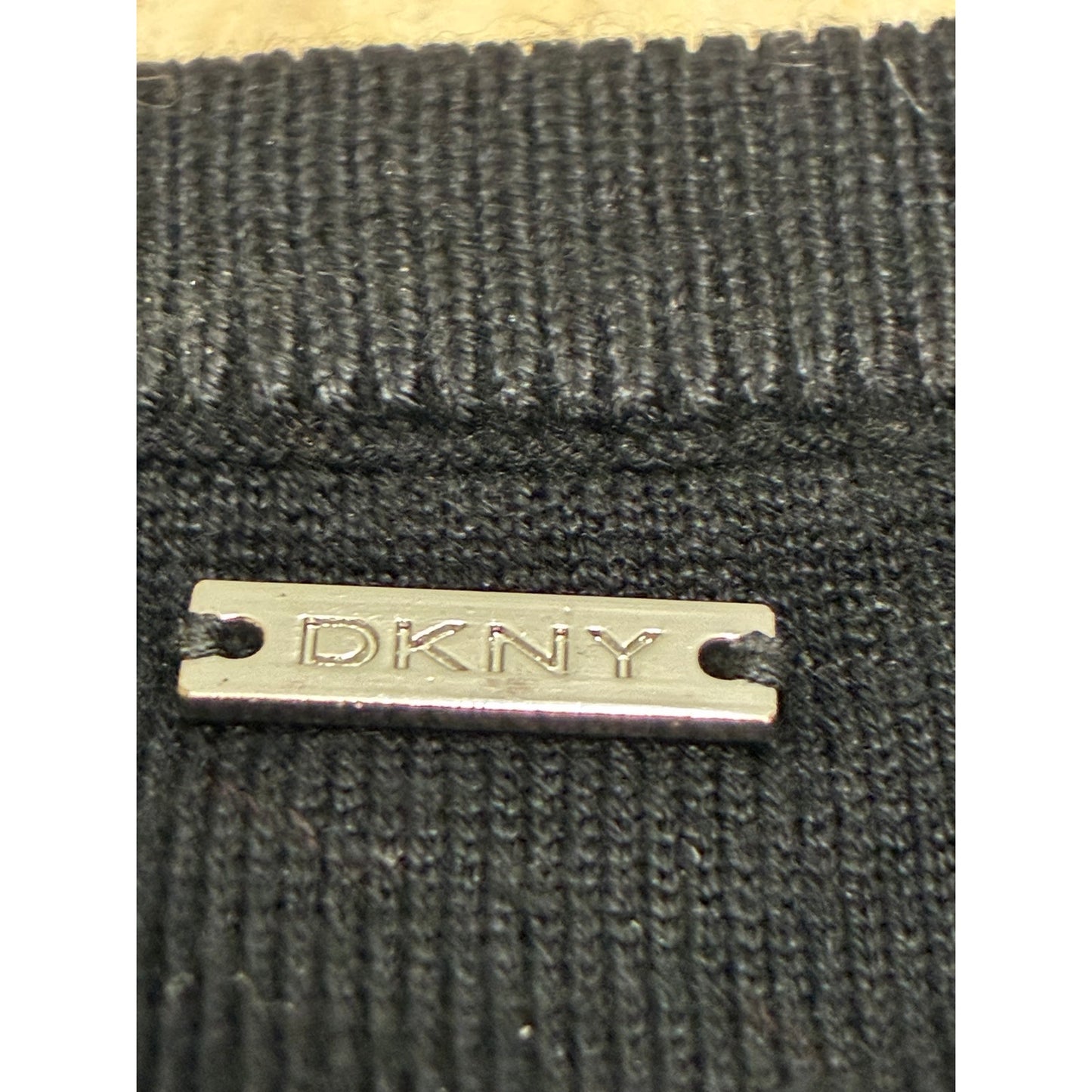 DKNY Women’s Black Long Sleeve Shirt With Stars On The Sleeves Size Xs