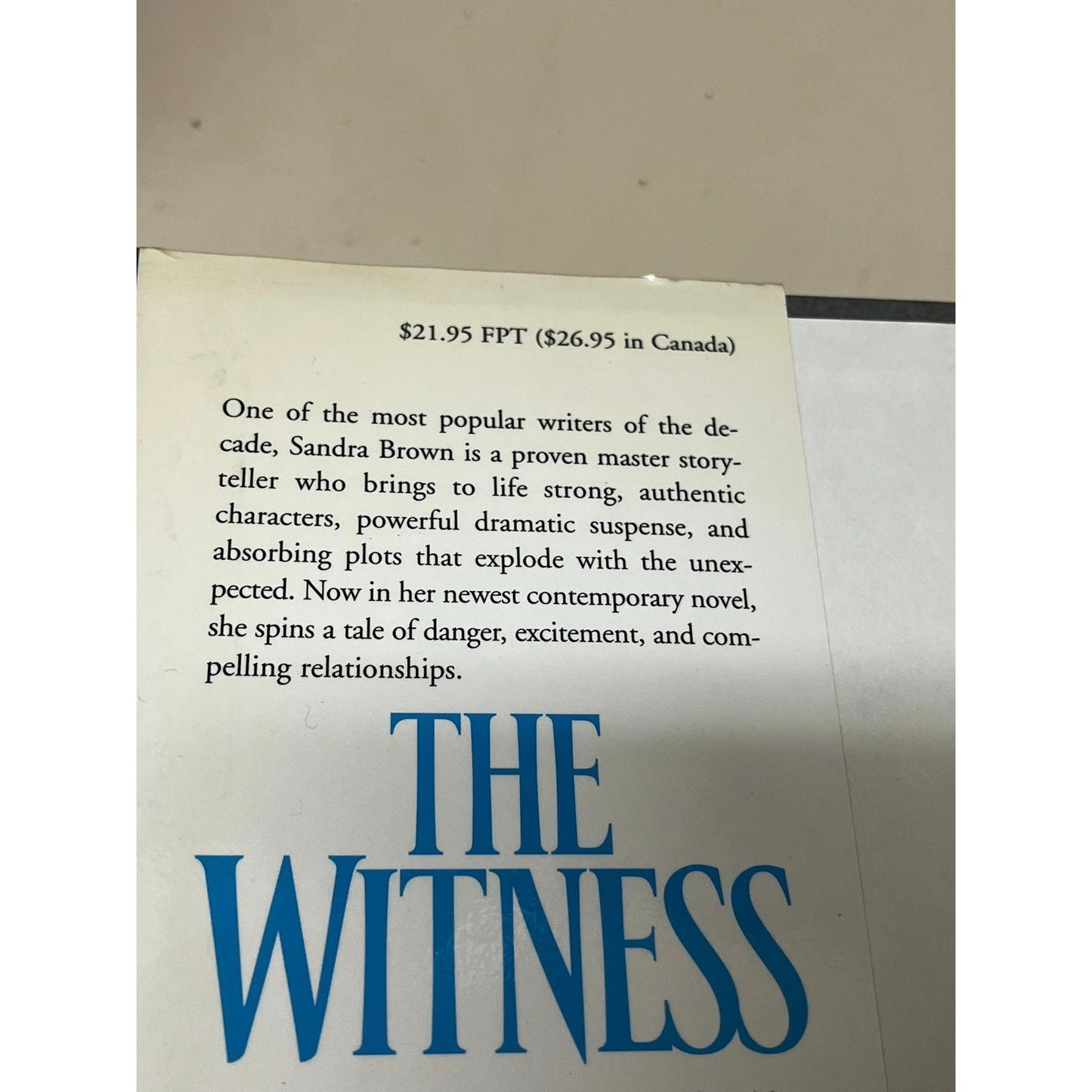 Sandra Brown
The Witness