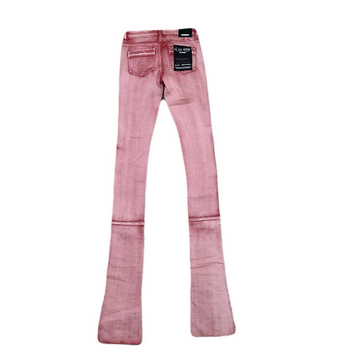 Si Tu Veux Men’s Superstack Red Jean’s Size 32