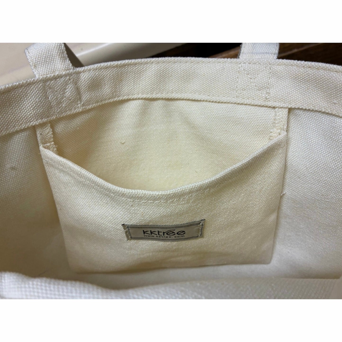 cotton tote bag featuring a colorful graphic