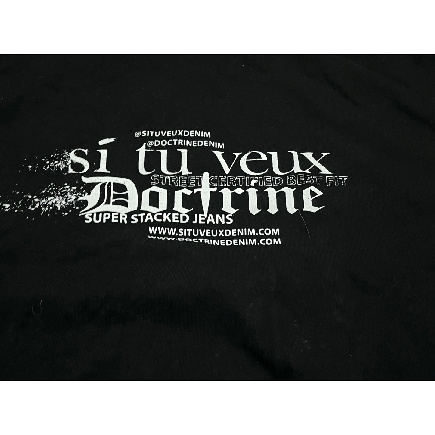 Si Tu Veux & Doctrine Black Men’s Shirt Size XL
