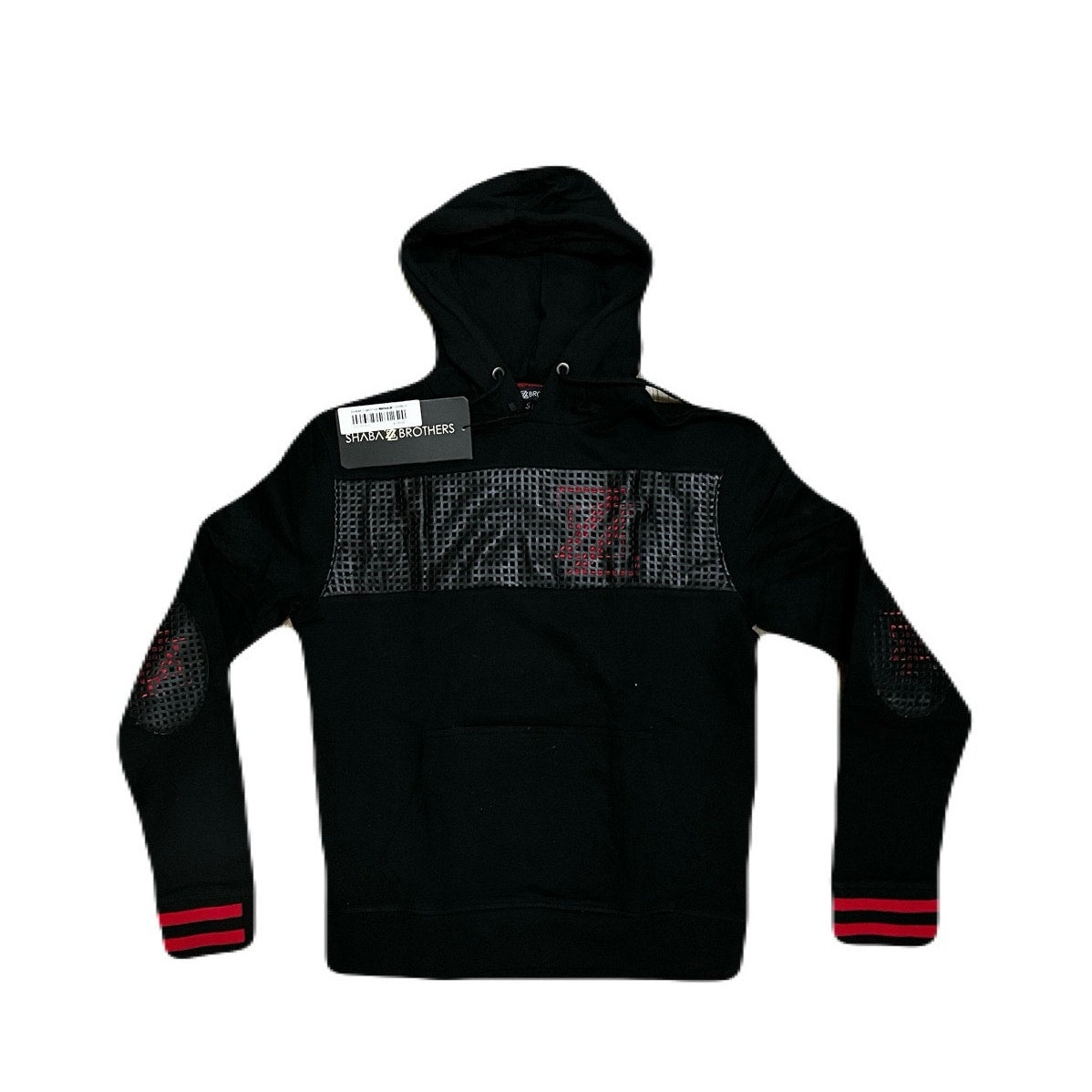 Shabazz Brothers Men’s Black & Red Hoodie Brand New Size Small