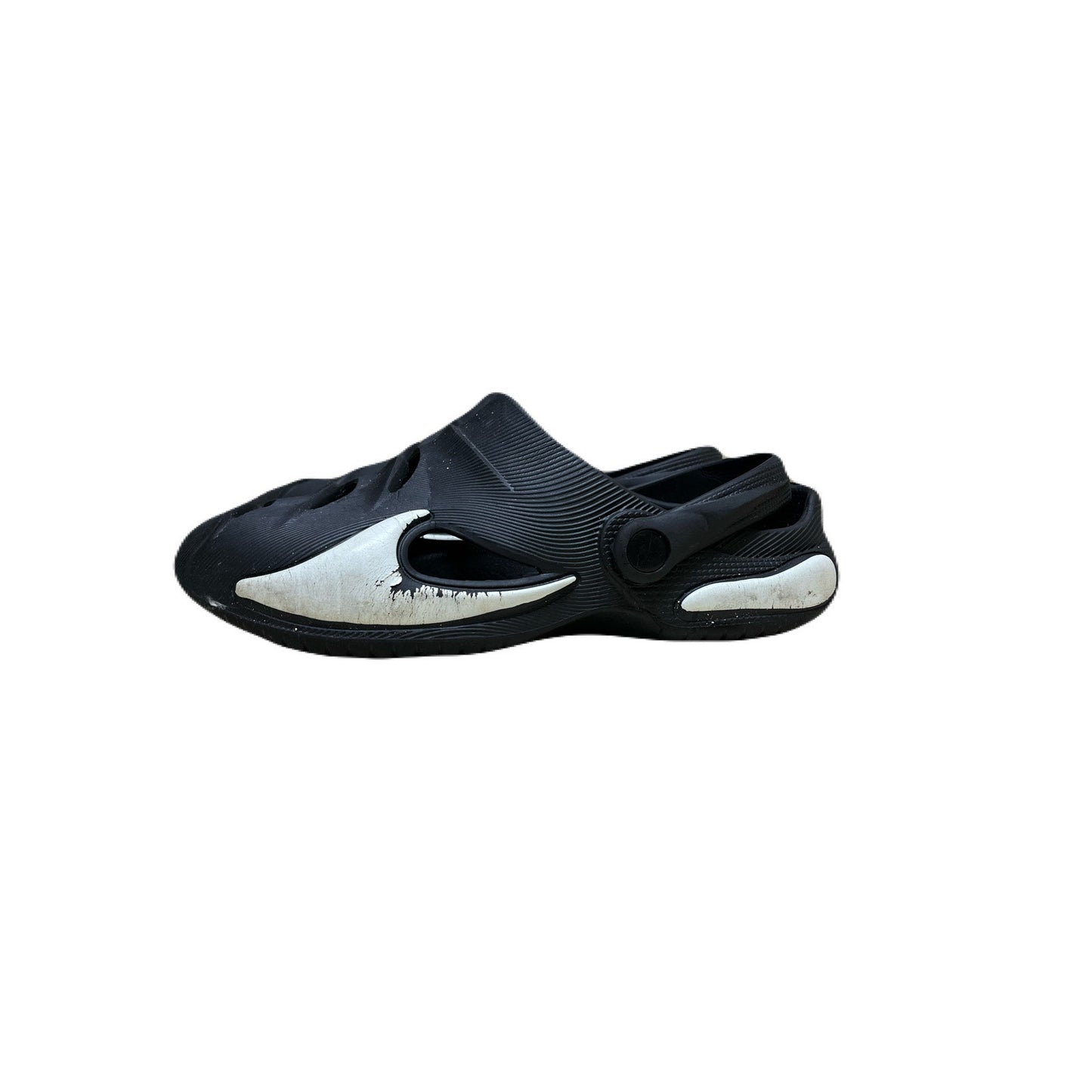 Men’s Black & White Slides Size 8.5