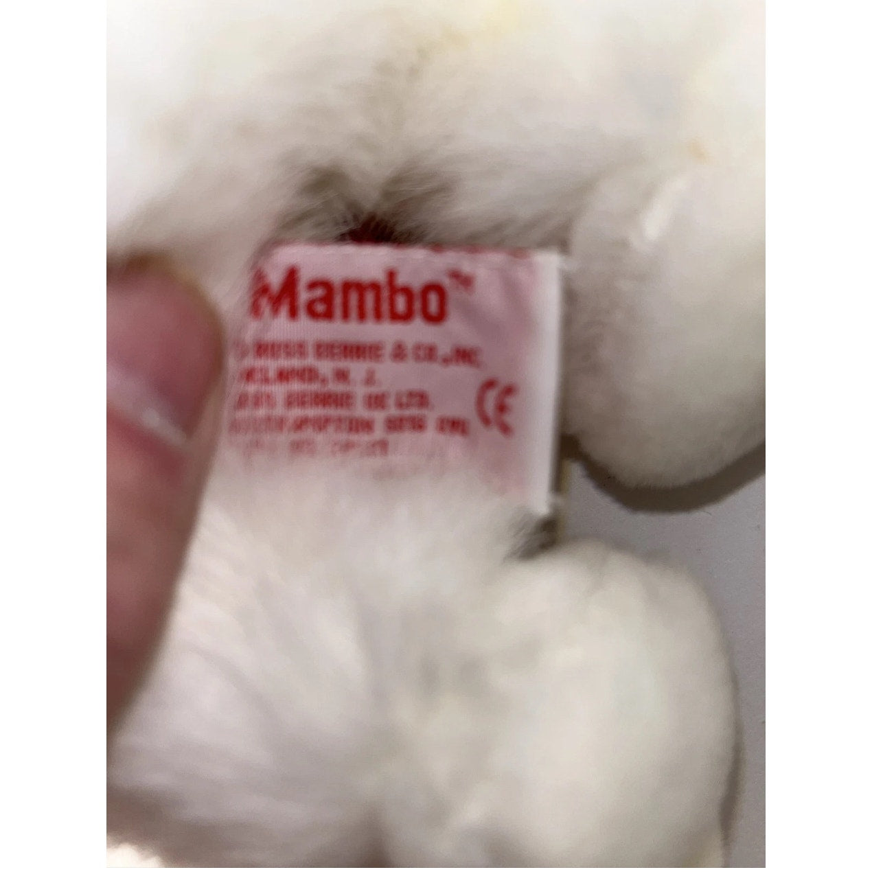 MAMBO by Russ Berrie Fancy White Monkey Plush Perfect Gift for Friends Daughter