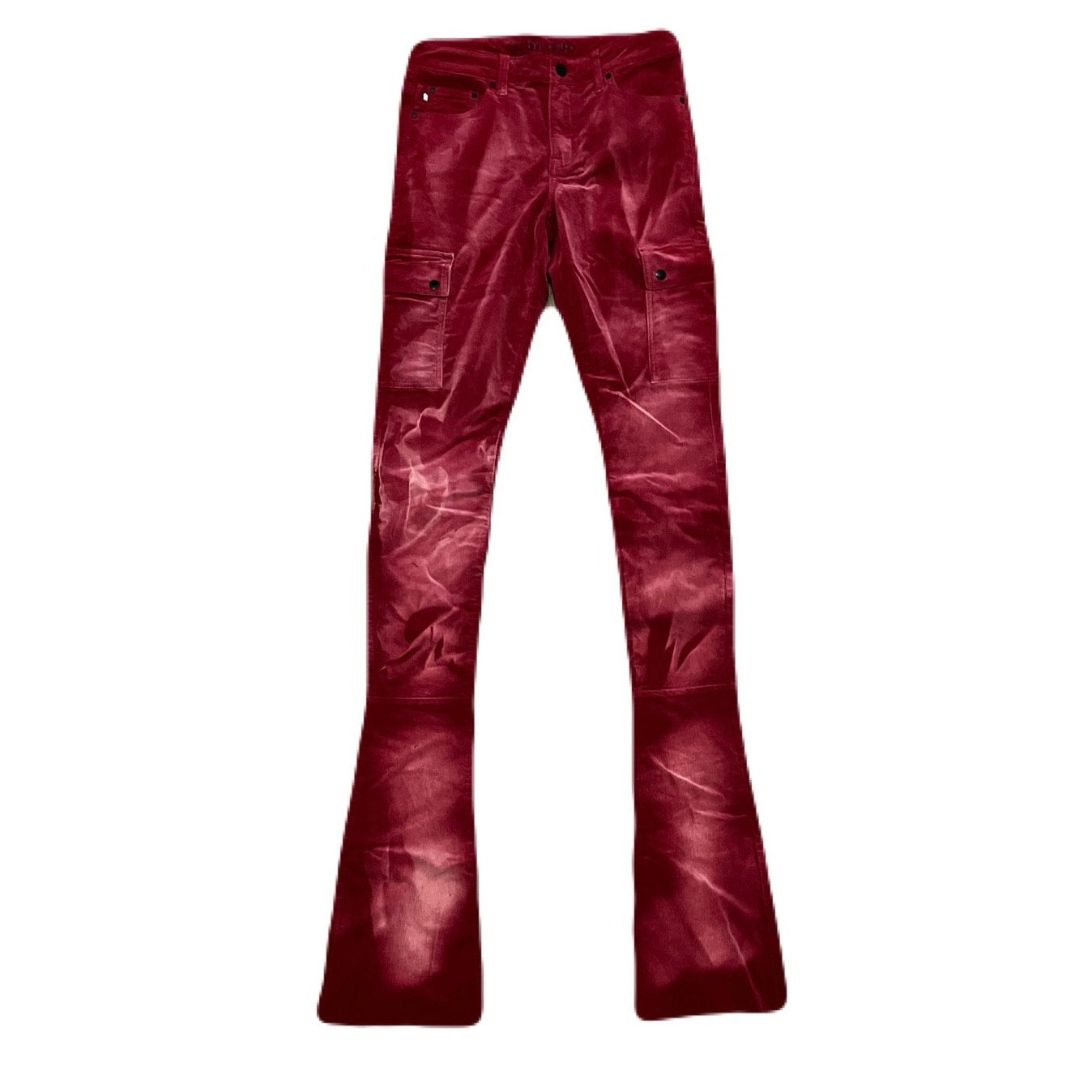Si Tu Veux Cherry Red Superstack Men’s Jean’s Size 32