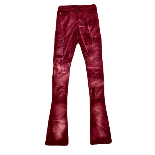 Si Tu Veux Cherry Red Superstack Men’s Jean’s Size 32