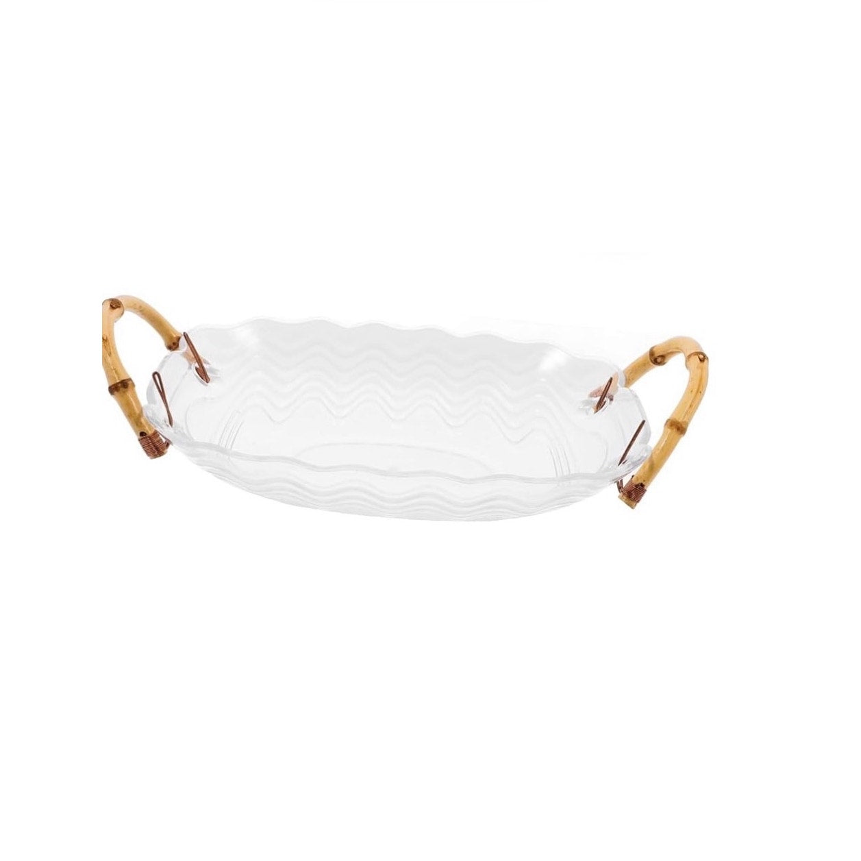 Decorative Fruit Plate Handles Elegant Storage Tray for Kitchen Counter and Table Centerpiece for Fruits and Snacks