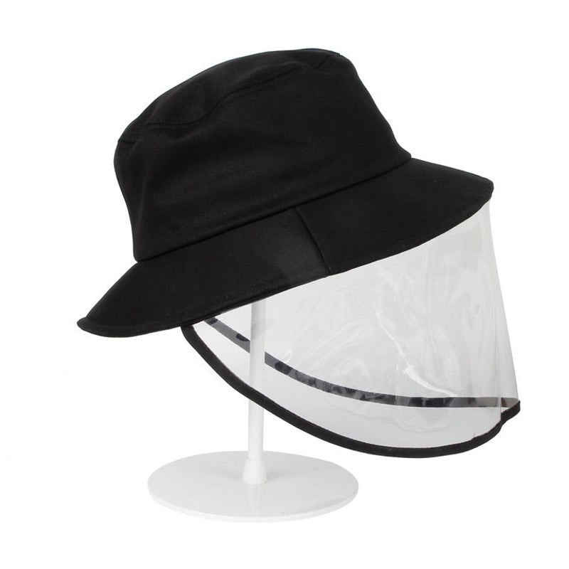WITHMOONS Spitting Protective Hat Facial Splash proof Cover Mask GNB1267 (Black)