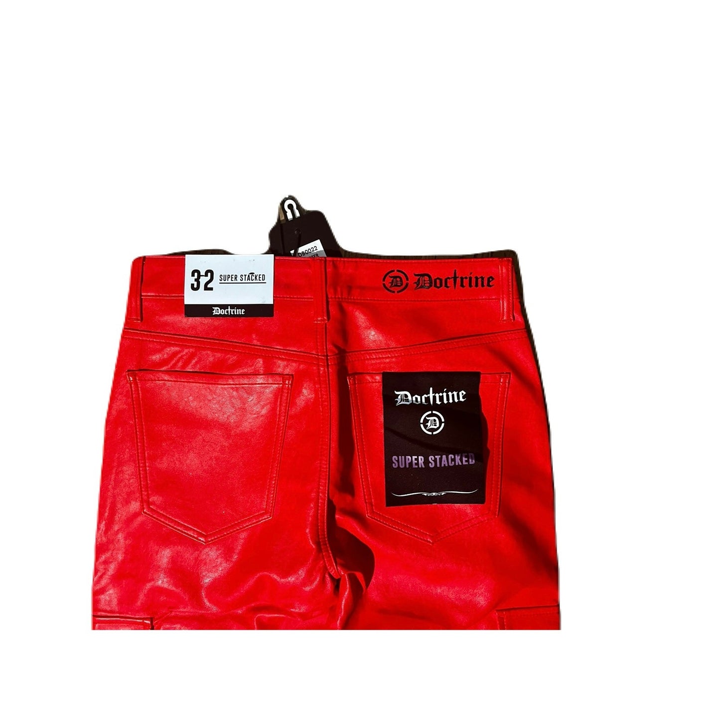 Doctrine Carter Super Stacked Jean Red Pu Size 32