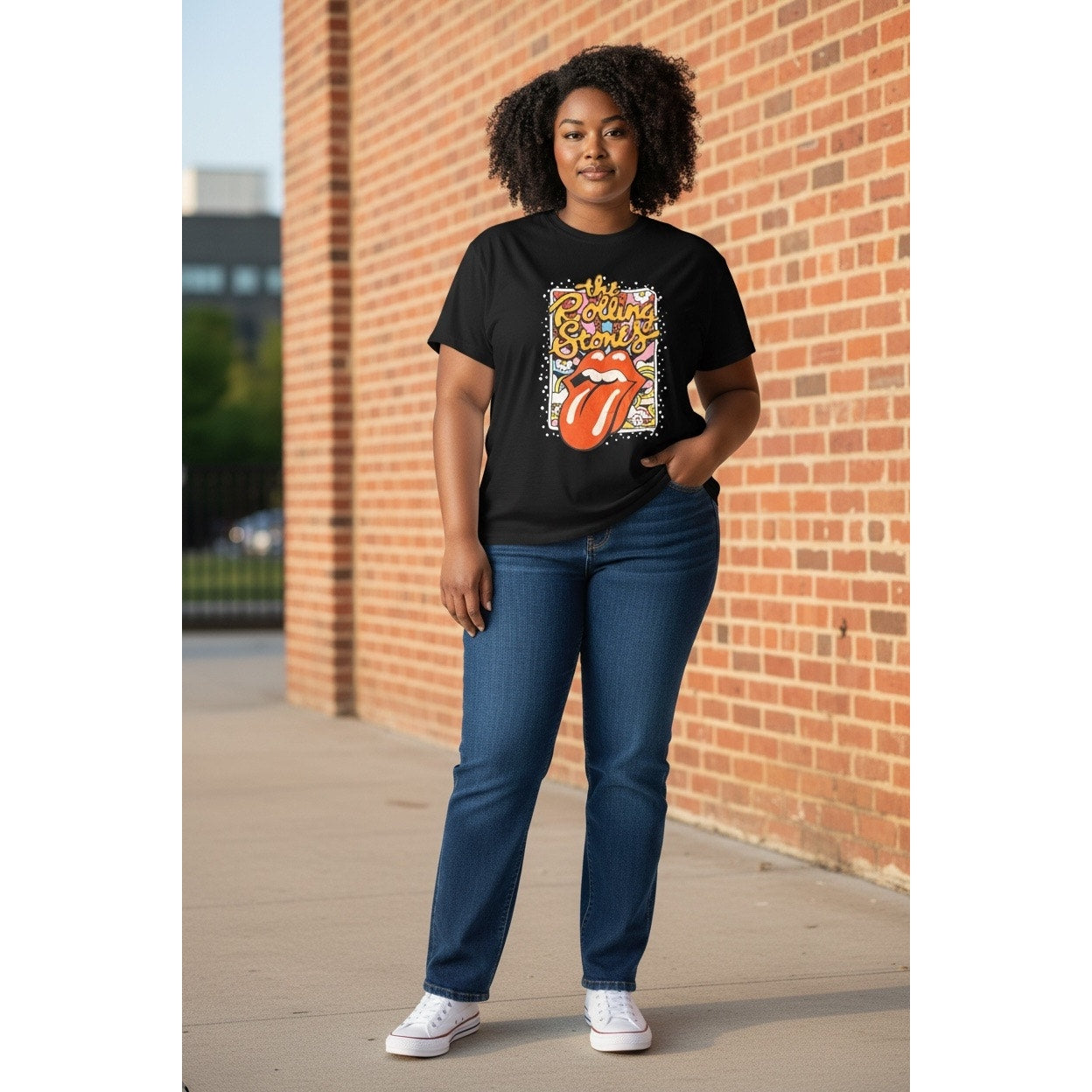 The Rolling Stone Women’s Black
T-Shirt Size 3 XL