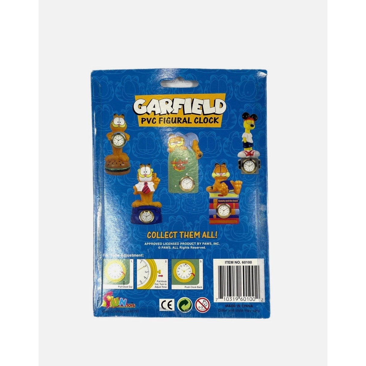 Fun Toys Garfield Figural Clock Garfield On Burger