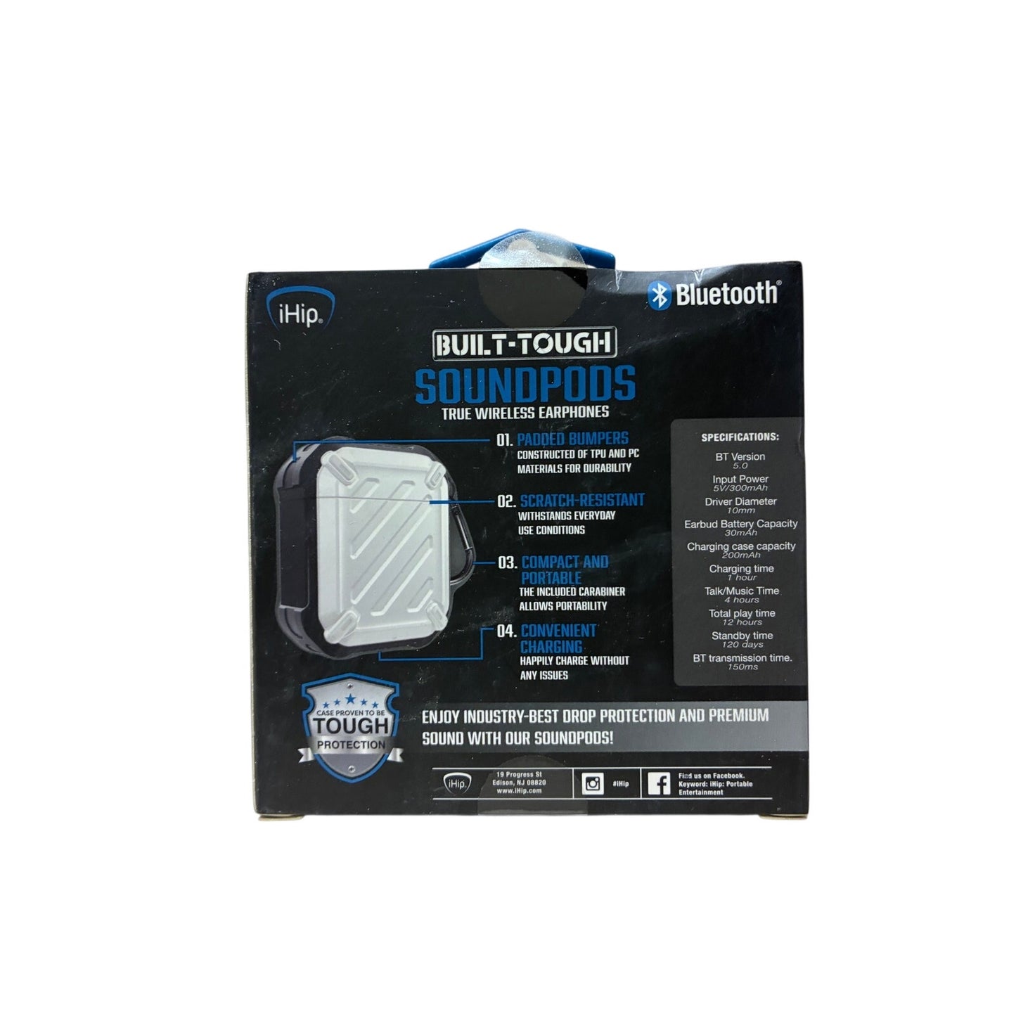 Built-Tough Sounds pods True Wireless Earphones New