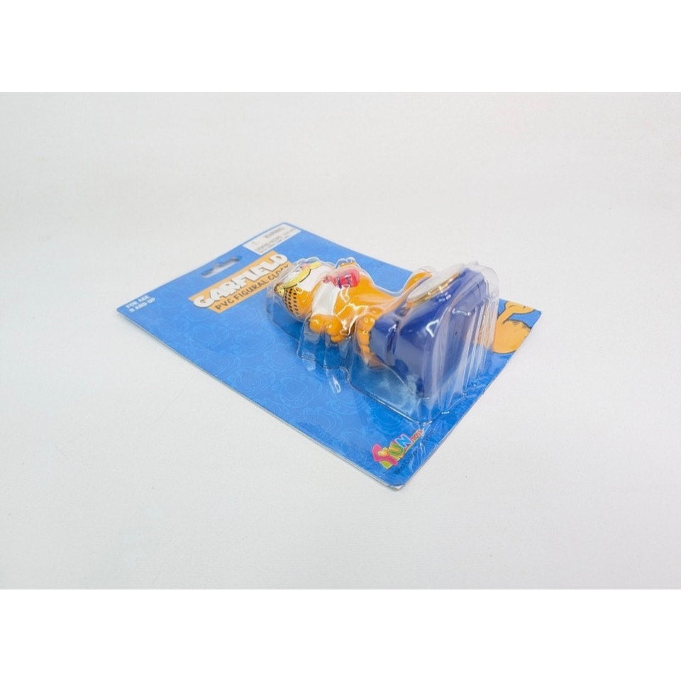 Vintage Fun Toys Garfield 4.5" PVC Figural Clock Phone Shirt &Tie - NEW!