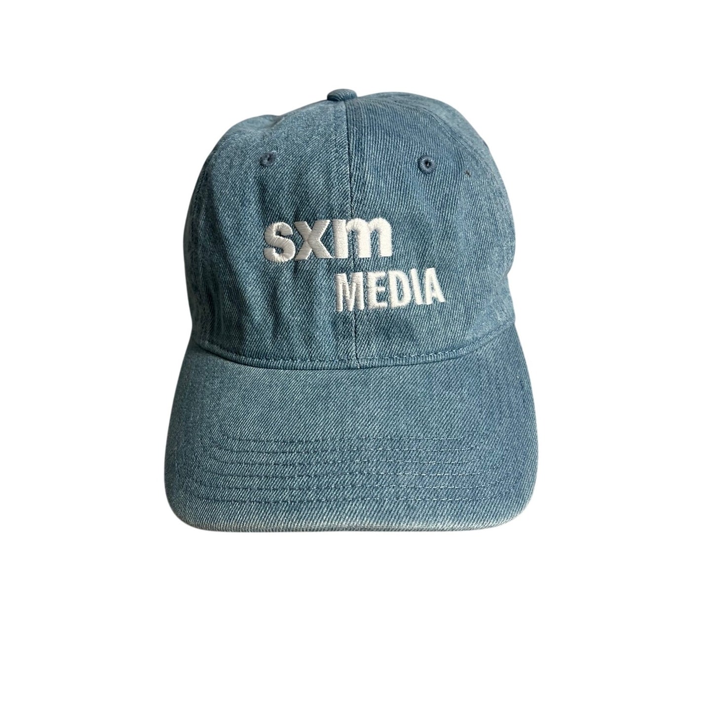 SXM MEDIA Baseball Cap Hat Mens Cotton Demin Blue