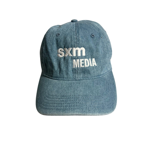 SXM MEDIA Baseball Cap Hat Mens Cotton Demin Blue