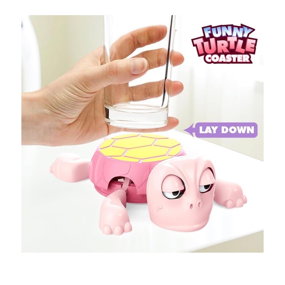 Color Land Gravity - Powered Funny Turtle Coaster Tea Cup Holder