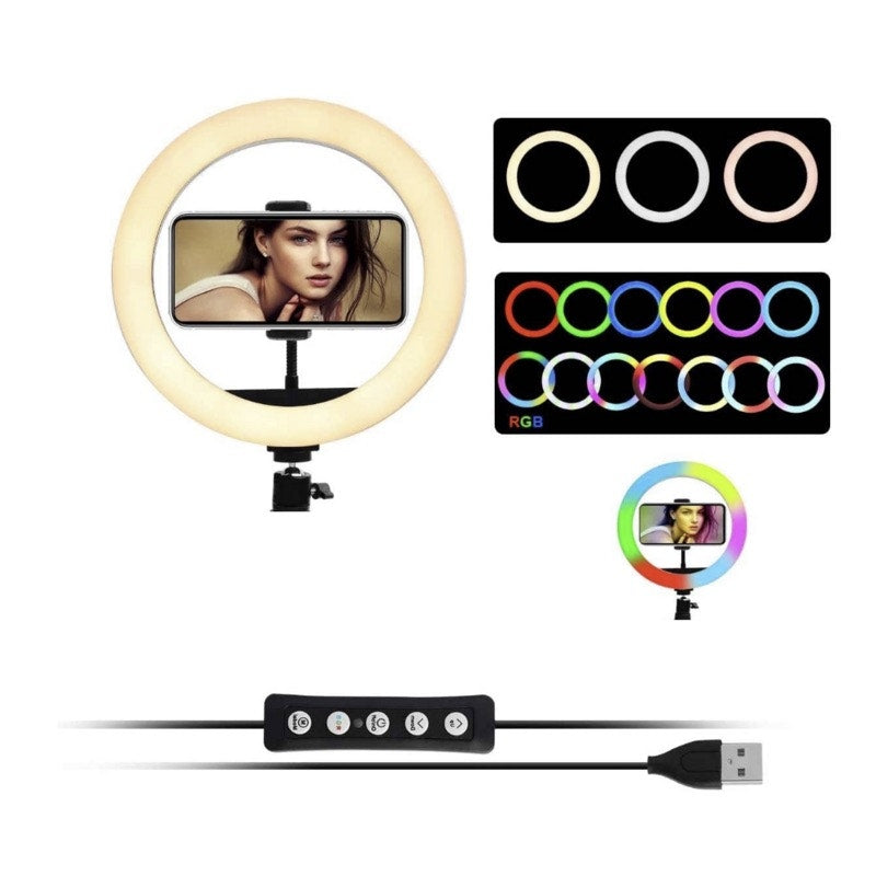 RGB LED Soft Ring Light MJ30