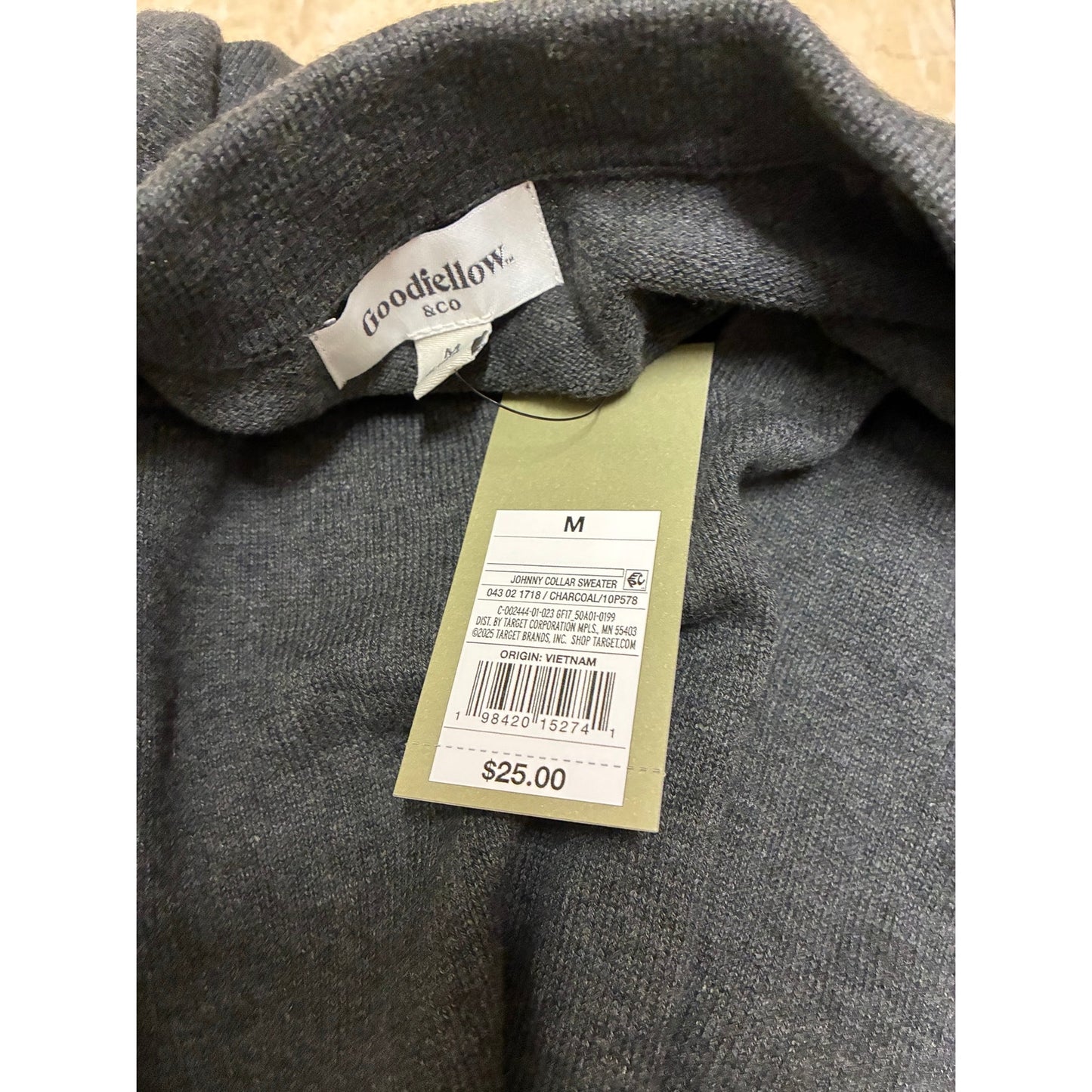 Goodfellow & co Men’s Gray Polo Shirt Size Medium