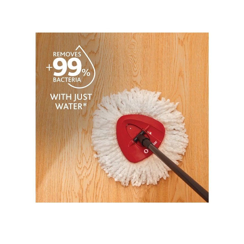 O-Cedar EasyWring Spin Mop Microfiber Refill, White Packaging May Vary 2Pack