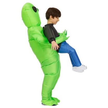 Alien Inflatable Pick Me Up Costume Adult Scary Blow Up Suit Halloween costume