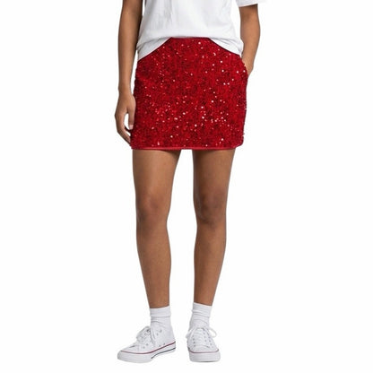 Red Women’s Short Skirts Size Medium Above The Knee