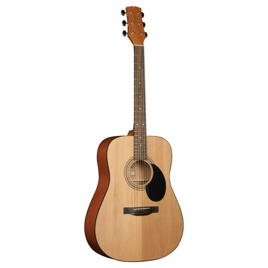 Jasmine S35 Dreadnought Acoustic Guitar, Satin Natural Finish